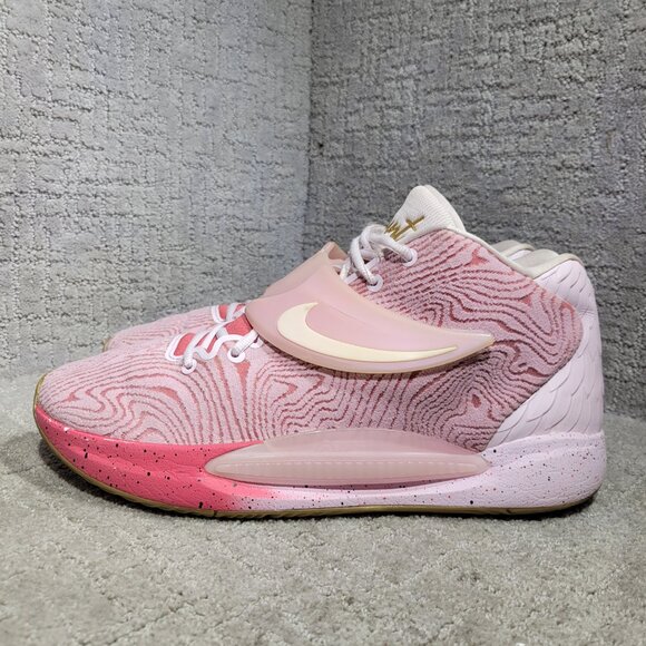 Nike Men's KD14 Men's Size 14 Aunt Pearl Regal Pink Basketball Shoes DC9379 600 - Picture 3 of 12